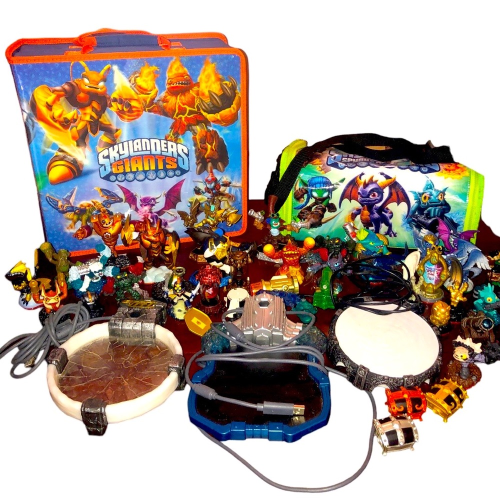 Skylanders Bundle of 42 Figures, 3 Portal of Power, and 2 Totes